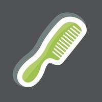 Sticker Comb. suitable for beauty care symbol. simple design editable. design template vector. simple symbol illustration vector