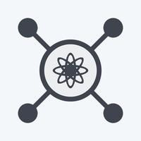 Icon Intelligent Control. suitable for data analytics symbol. glyph style. simple design editable. design template vector. simple symbol illustration vector