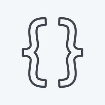 opciones de desarrollador de iconos. adecuado para el símbolo de aplicaciones móviles. estilo de línea diseño simple editable. vector de plantilla de diseño. ilustración de símbolo simple