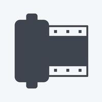 Icon Camera Roll. suitable for Photo Editing symbol. glyph style. simple design editable. design template vector. simple symbol illustration vector