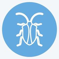 insecto icono. adecuado para el símbolo animal. estilo de ojos azules. diseño simple editable. vector de plantilla de diseño. ilustración de símbolo simple
