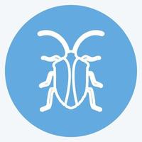 Icon Insect. suitable for Animal symbol. blue eyes style. simple design editable. design template vector. simple symbol illustration vector