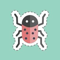 Sticker line cut Insect Infestation. suitable for disasters symbol. color mate style. simple design editable. design template vector. simple symbol illustration vector