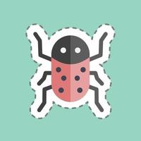 Sticker line cut Insect Infestation. suitable for disasters symbol. color mate style. simple design editable. design template vector. simple symbol illustration vector