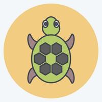 Icon Turtle. suitable for animal symbol. flat style. simple design editable. design template vector. simple symbol illustration vector