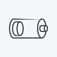 Icon Low Battery. suitable for Web Interface symbol. line style. simple design editable. design template vector. simple symbol illustration vector