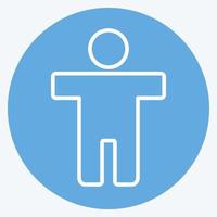 Icon Accessibility. suitable for Infographics symbol. blue eyes style. simple design editable. design template vector. simple symbol illustration vector