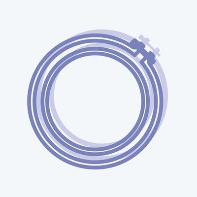 Icon Embroidery Hoop. suitable for Tailor symbol. two tone style. simple design editable. design template vector. simple symbol illustration