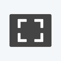 Icon Aspect Ratio. suitable for Infographics symbol. glyph style. simple design editable. design template vector. simple symbol illustration vector