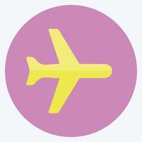 Icon Aeroplane Mode. suitable for Mobile Apps symbol. flat style. simple design editable. design template vector. simple symbol illustration vector