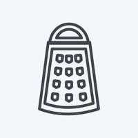 Icon Grater. suitable for Home symbol. line style. simple design editable. design template vector. simple symbol illustration vector