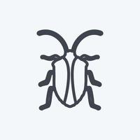 Icon Insect. suitable for Animal symbol. line style. simple design editable. design template vector. simple symbol illustration vector