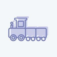 Icon Toy Train. suitable for Baby symbol. two tone style. simple design editable. design template vector. simple symbol illustration vector