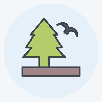 Icon Life on Land. suitable for Community symbol. color mate style. simple design editable. design template vector. simple symbol illustration