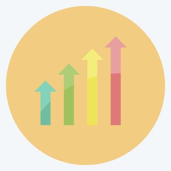 Icon Revenues. suitable for digital web symbol. flat style. simple design editable. design template vector. simple symbol illustration vector