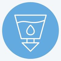 Icon Sanitation. suitable for Community symbol. blue eyes style. simple design editable. design template vector. simple symbol illustration vector