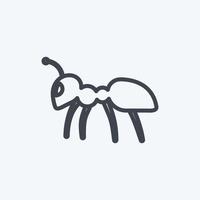 Icon Ant 2. suitable for Animal symbol. line style. simple design editable. design template vector. simple symbol illustration vector