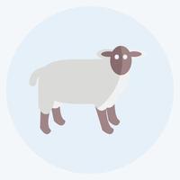 Icon Farm Animal. suitable for Garden symbol. flat style. simple design editable. design template vector. simple symbol illustration vector