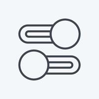 Icon Multiple Switches. suitable for web interface symbol. line style. simple design editable. design template vector. simple symbol illustration vector