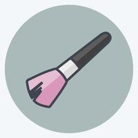 icon blushon brush 2. adecuado para el símbolo de cuidado de la belleza. estilo plano diseño simple editable. vector de plantilla de diseño. ilustración de símbolo simple