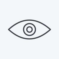 Icon Remove Red Eye. suitable for Photo Editing symbol. line style. simple design editable. design template vector. simple symbol illustration vector