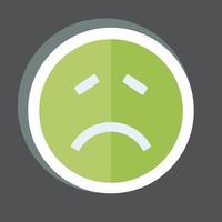 Sticker Emoticon Sick. suitable for Emoticon symbol. simple design editable. design template vector. simple symbol illustration vector
