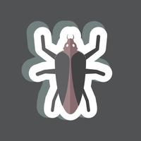 Sticker Cockroach. suitable for Animal symbol. simple design editable. design template vector. simple symbol illustration vector