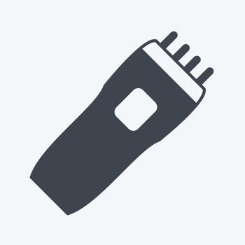 Icon Shaving Machine. suitable for men accessories symbol. glyph style. simple design editable. design template vector. simple symbol illustration vector