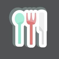 Sticker Baby Crockery. suitable for Baby symbol. simple design editable. design template vector. simple symbol illustration vector