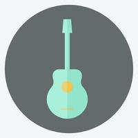 Icon Guitar. suitable for Toy symbol. flat style. simple design editable. design template vector. simple symbol illustration vector
