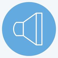 Icon Speaker 2. suitable for web interface symbol. blue eyes style. simple design editable. design template vector. simple symbol illustration vector