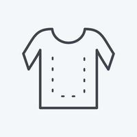Icon Sewing Lines. suitable for Tailor symbol. glyph style. simple design editable. design template vector. simple symbol illustration vector