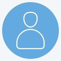 Icon Contacts. suitable for Mobile Apps symbol. blue eyes style. simple design editable. design template vector. simple symbol illustration vector