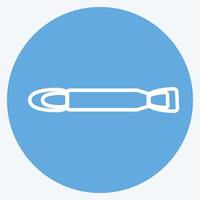 Icon Eyeshadow applicator. suitable for beauty care symbol. blue eyes style. simple design editable. design template vector. simple symbol illustration vector