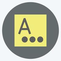 Icon Language and input. suitable for Mobile Apps symbol. color mate style. simple design editable. design template vector. simple symbol illustration vector