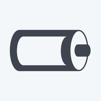 Icon Full Battery. suitable for Web Interface symbol. glyph style. simple design editable. design template vector. simple symbol illustration vector