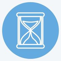 Icon Hourglass. suitable for web interface symbol. blue eyes style. simple design editable. design template vector. simple symbol illustration vector