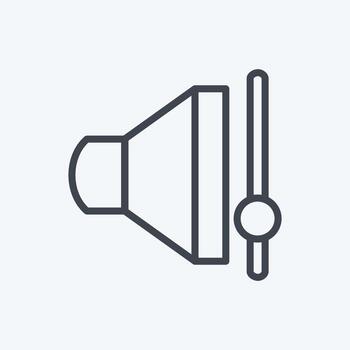 Icon Volume Control. suitable for web interface symbol. line style. simple design editable. design template vector. simple symbol illustration vector