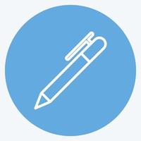 Icon Fountain Pen. suitable for Education symbol. blue eyes style. simple design editable. design template vector. simple symbol illustration vector