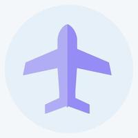 Icon Airplane mode. suitable for Mobile Apps symbol. flat style. simple design editable. design template vector. simple symbol illustration vector