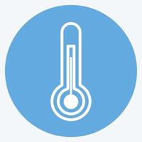 Icon Temperature Check. suitable for Spring symbol. blue eyes style. simple design editable. design template vector. simple symbol illustration vector