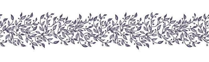 Dibujado a mano minimalista floral de patrones sin fisuras. patrón floral con flores de una línea vector