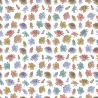 spring Floral botanical seamless pattern background suitable with summer blossom flowers for fashion prints, graphics, backgrounds and crafts vector