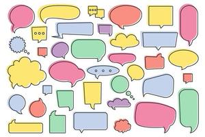 Big set of speech bubbles vector