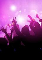 silhouette of a party audience vector