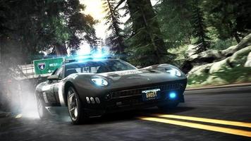 3d police sports car, speeding