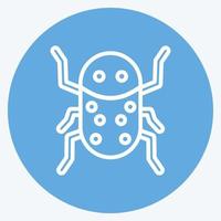 Icon Insect Infestation. suitable for disasters symbol. blue eyes style. simple design editable. design template vector. simple symbol illustration vector