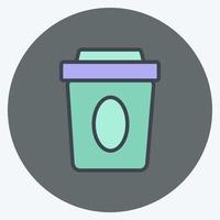 Icon To Go. suitable for Drink symbol. color mate style. simple design editable. design template vector. simple symbol illustration vector