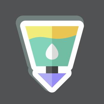 Sticker Sanitation. suitable for Community symbol. simple design editable. design template vector. simple symbol illustration vector