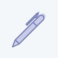 Icon Fountain Pen. suitable for Education symbol. two tone style. simple design editable. design template vector. simple symbol illustration vector